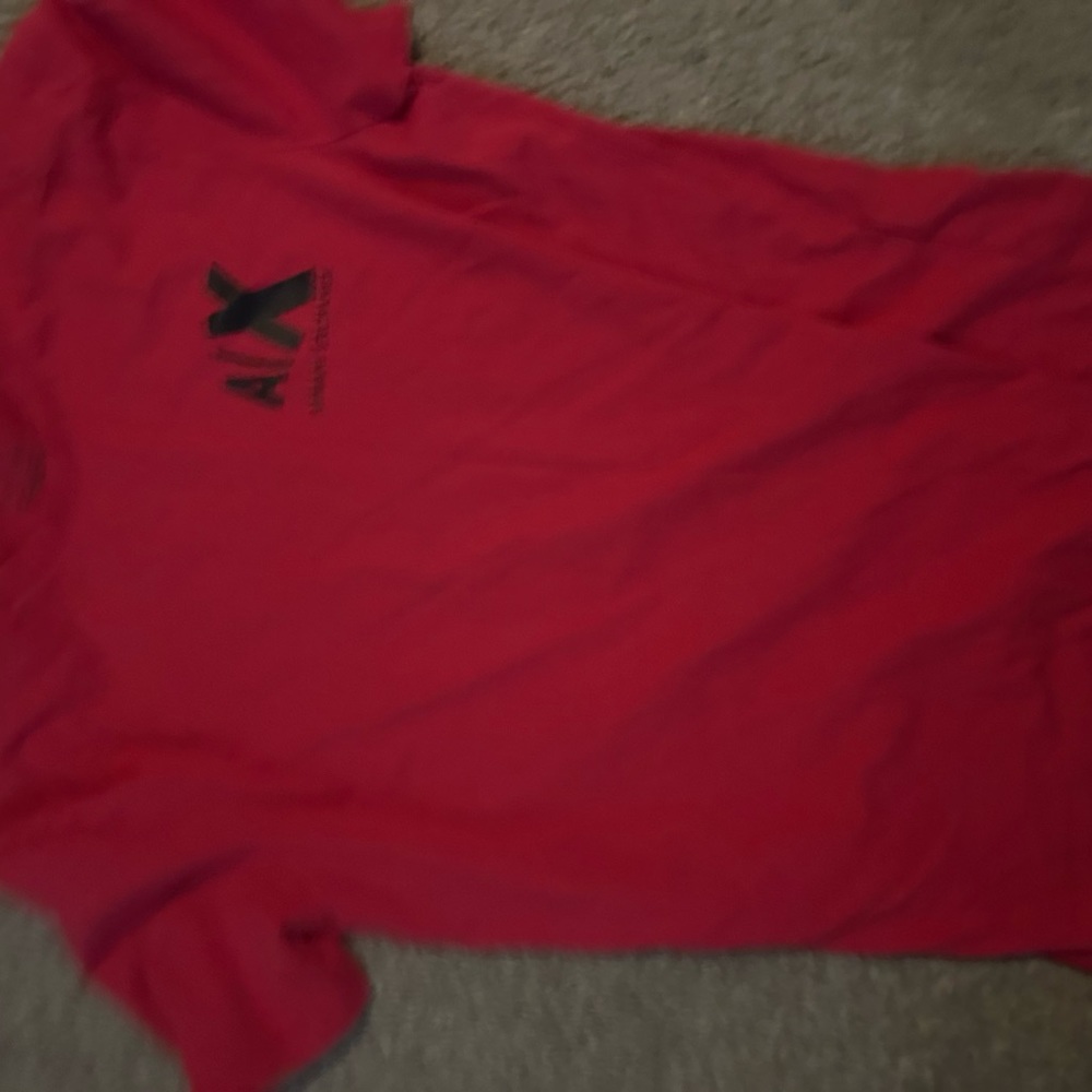 armaani exchangw red shirt mens medium